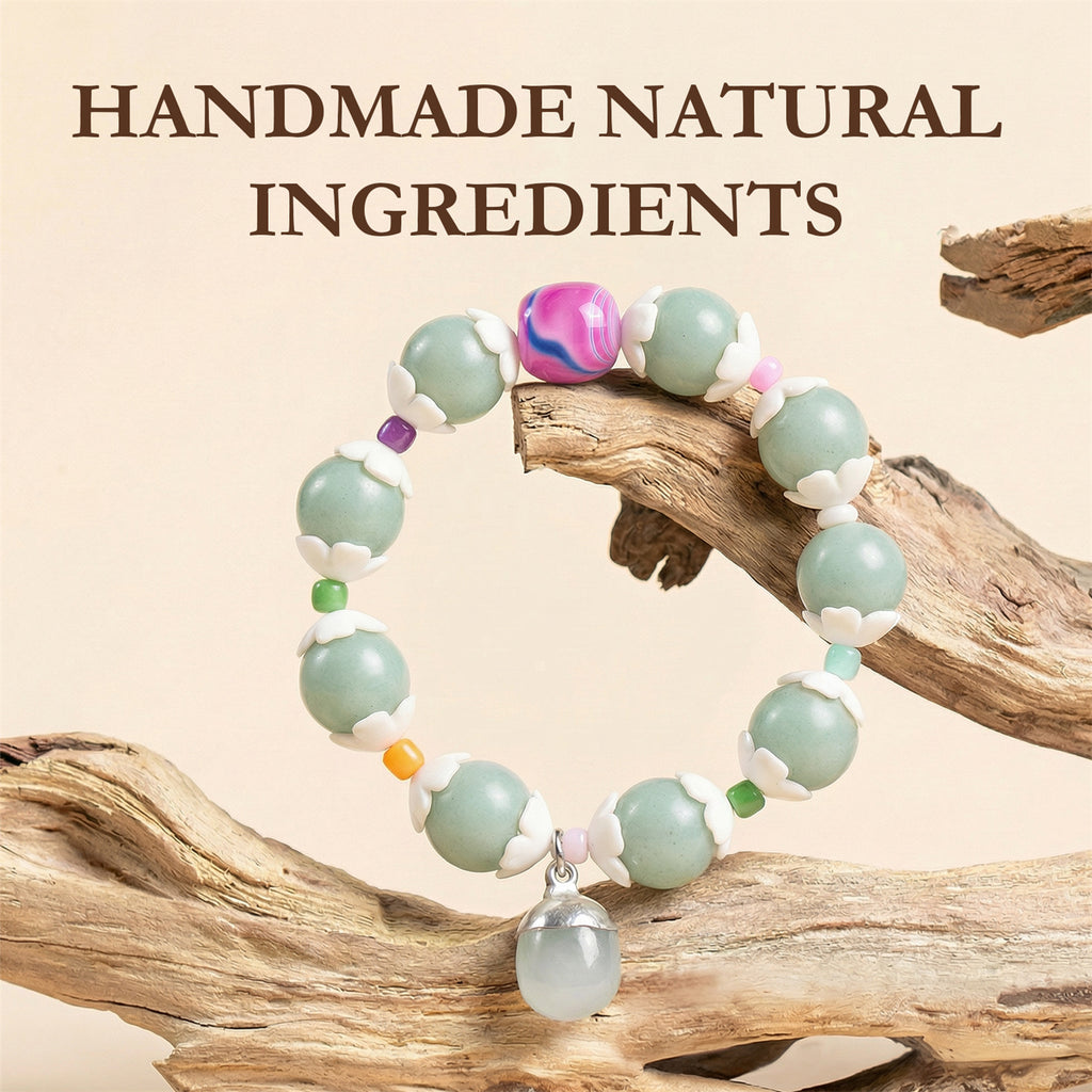 Mint Serenity Herbal Bead Bracelet – Soothing Sleep Aid Aromatic Wellness Jewelry