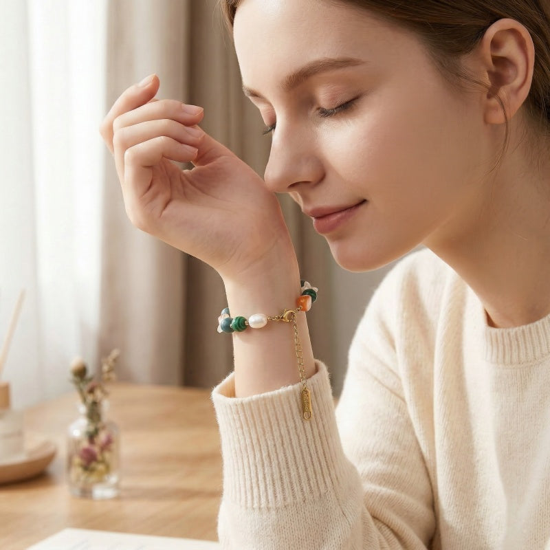 Celestial Harmony Bracelet – Beaded Wellness Jewelry
