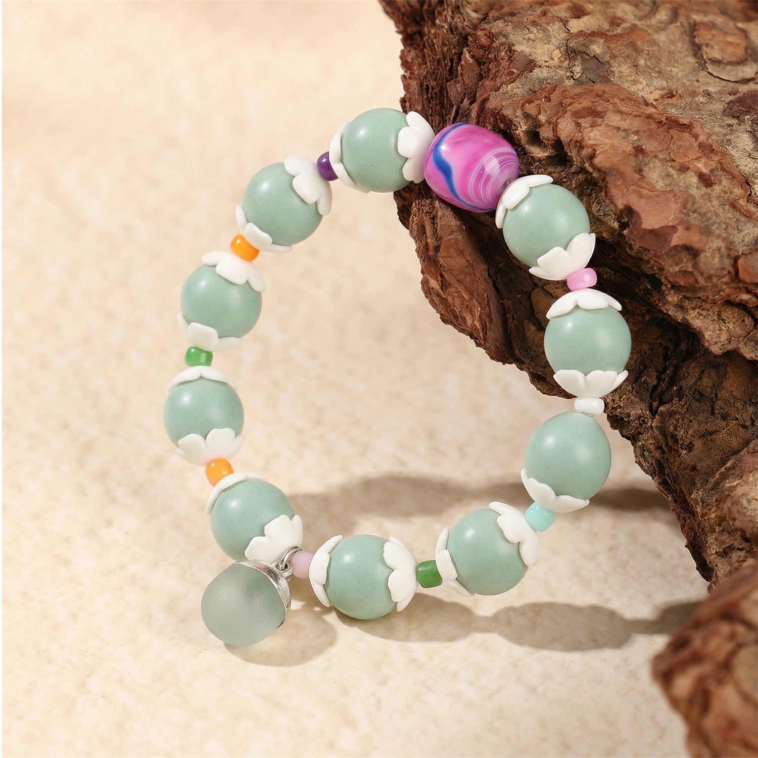 Mint Serenity Herbal Bead Bracelet – Soothing Sleep Aid Aromatic Wellness Jewelry